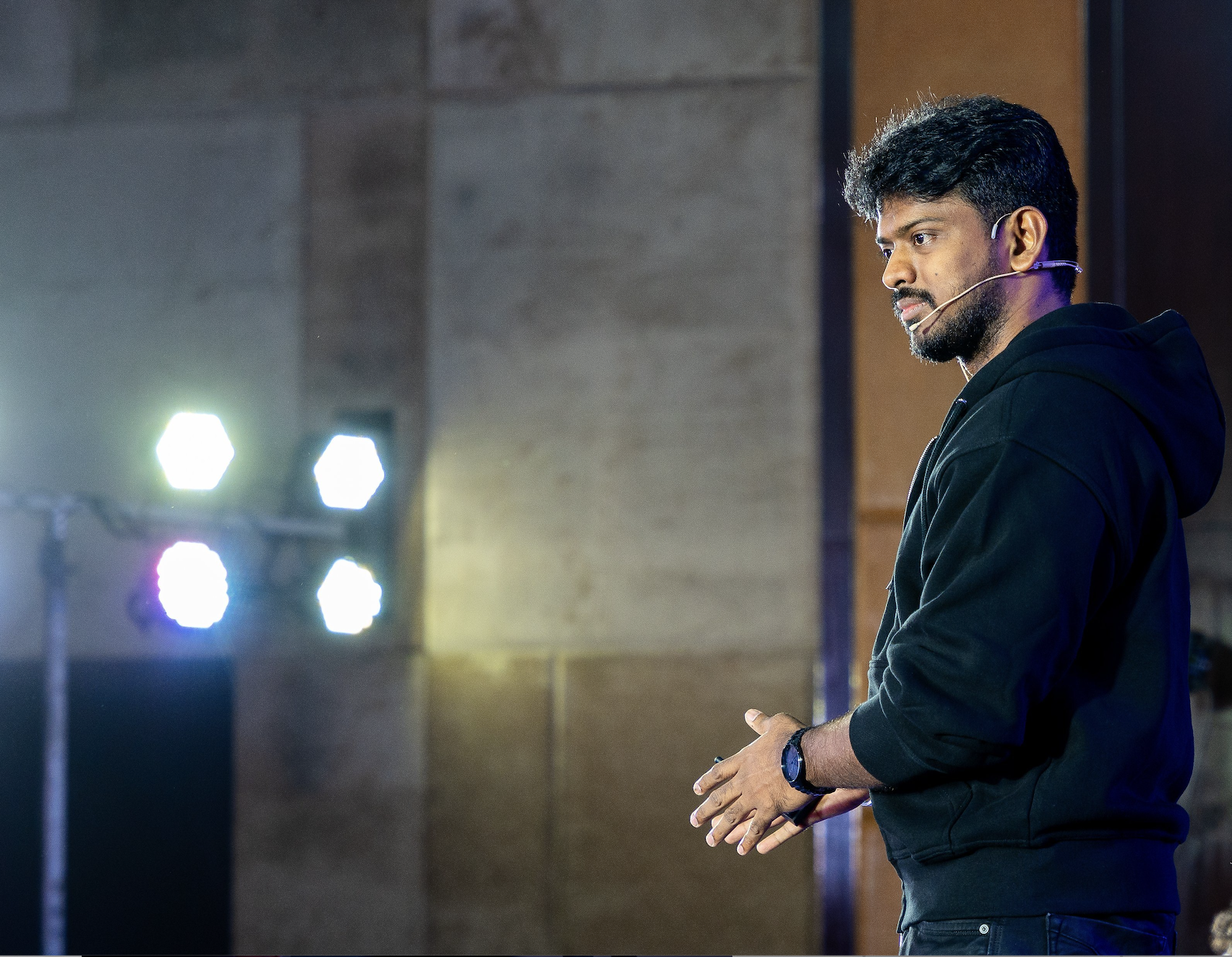 Sudharsanan Ganapathy speaking